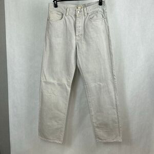 Madewell Low Slung Straight Denim Jeans Sz 27 Slouchy Stone Wash Button Fly